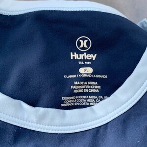 Hurley Navy with Light Blue Trim Performance Tee
